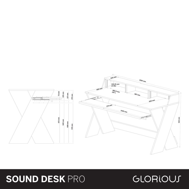 Reloop GLORIOUS SOUND DESK PRO WALNUT