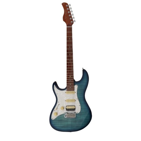 Sire guitars S7 FM TBL TRANS BLUE LEFTHAND