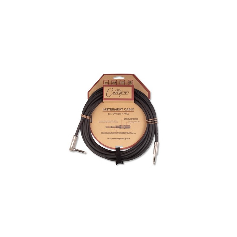 Carry on CARRY-ON-CABLE-6M-SA - INSTRUMENT CABLE 6M RECTO/ANGULADO
