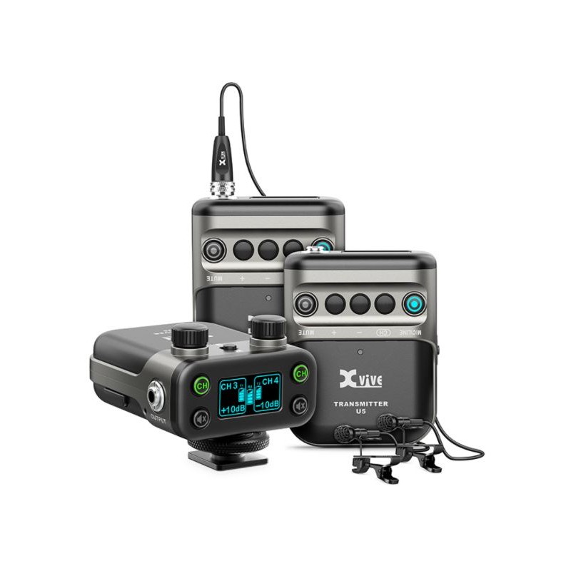 Xvive U5T2 (2 EMISORES + 1 RECEPTOR) - PARA CÁMARAS
