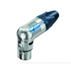 Neutrik, Professional XLR 3-pole right angle female connector.