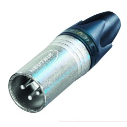 Neutrik, Professional XLR 3-pole male cable connector.