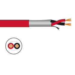 Rolo de cabo de coluna resistente ao fogo AS+ sem halogéneos Z1 para circuitos de segurança, EN 54