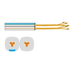 Rollo de cable altavoz de 2 conductores 2