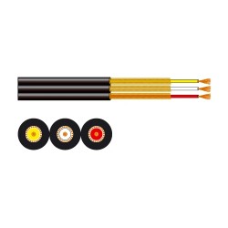 Rollo de cable A/V de 3 conductores 2