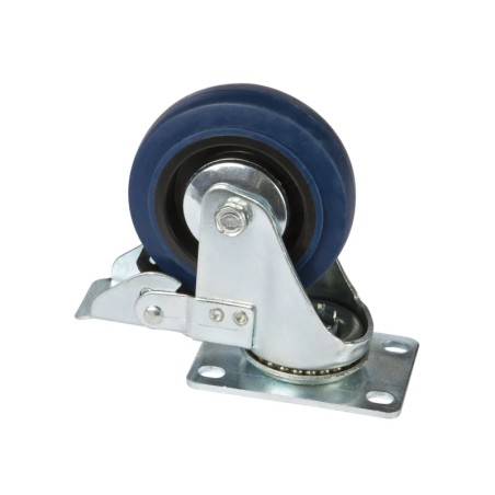 Rueda 4'' Ø para muebles rack 19'' con freno