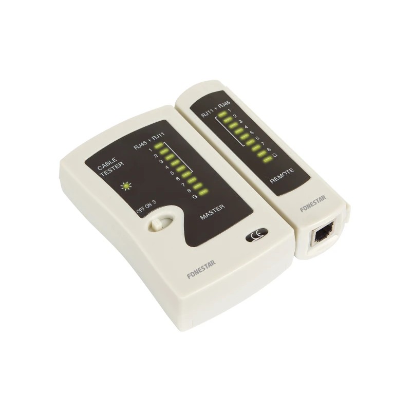 Verificador de cabos RJ-45, RJ-11 e RJ-12