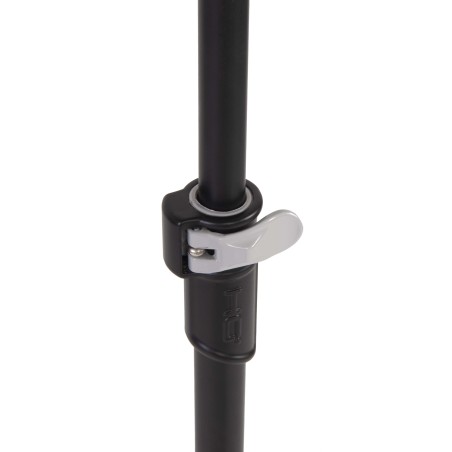 Ultra-light professional music stand with three fully collapsible sections.
