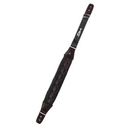 Alça de ombro almofadada e ajustável em nylon, poliéster e neopreno, em preto total. 2