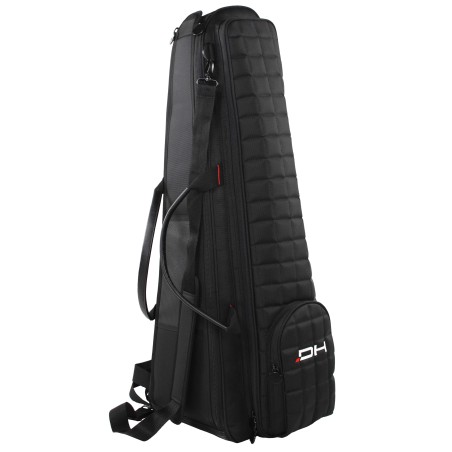 Saco almofadado para trombone em poliéster 1680D impermeável. Disponível na cor preta.