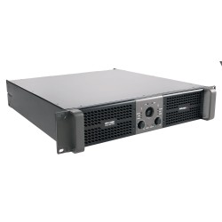 Amplificador estéreo 2 x 3000 W a 2 ohm com CLIP limiter selecionável