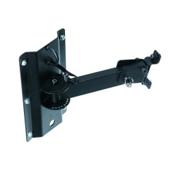 Staffa per montaggio a muro con snodo per EDGE8PB, colore nero.
