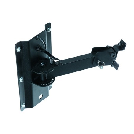 EDGE8PB wall mounting bracket with swivel joint. Black.