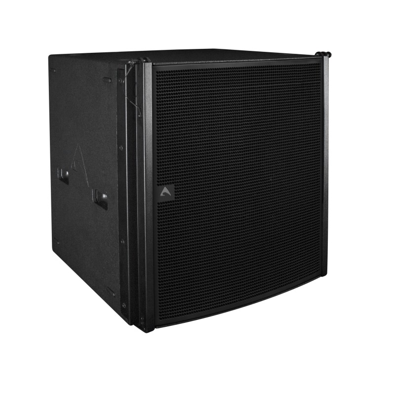 Subwoofer de suspensão duplo de 18" (460 mm),  coletor bandpass, elevado rendimento