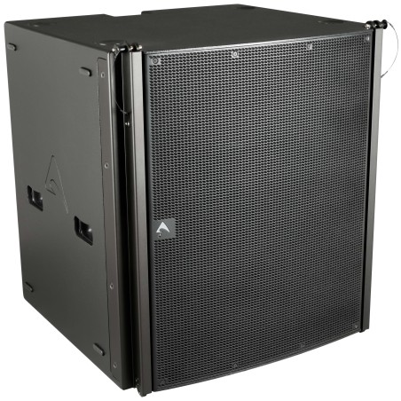 Subwoofer de suspensão duplo de 18" (460 mm),  coletor bandpass, elevado rendimento