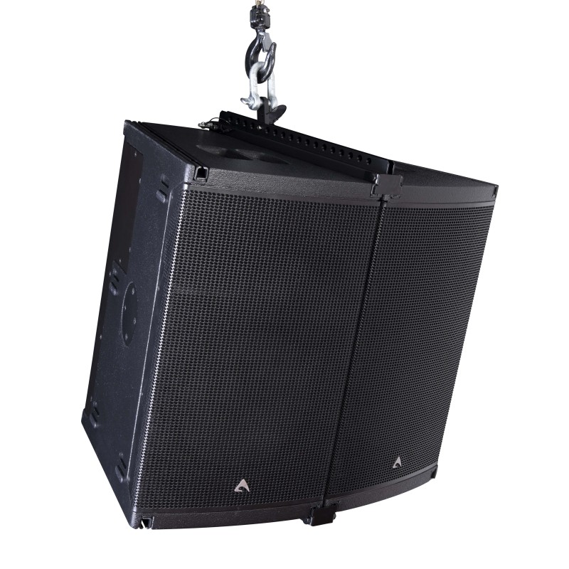 Coluna de array de 12” (305 mm) de curvatura constante de 2 vias, de gama completa