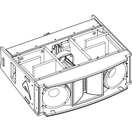 Dual 6.5” (165mm), High Output, Powered, CORE Processed, Vertical Array Element