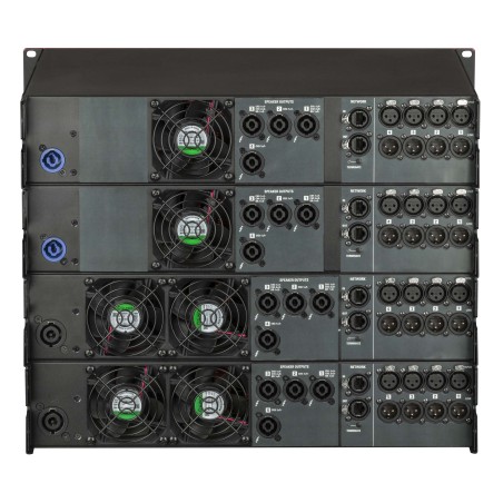 20 000W - 4 channels, High-power, Class D, DSP Power Amplifier with Universal SMPS and PFC