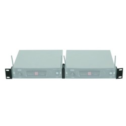 Kit per montaggio a rack di 2 ricevitori radiomicrofonici serie RMW1000 in 1 unità rack.