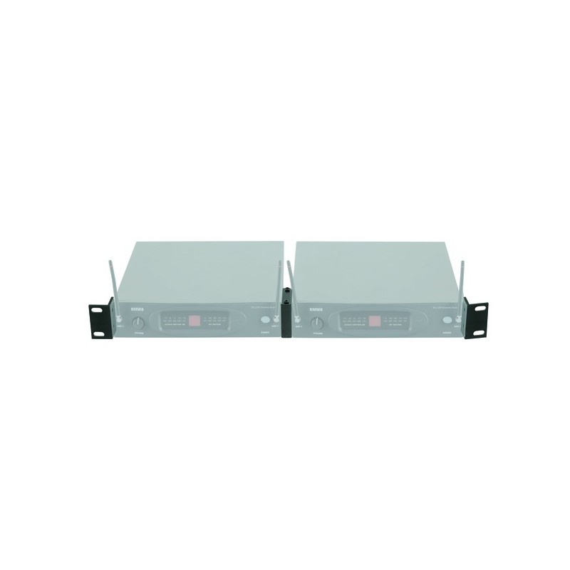 Kit per montaggio a rack di 2 ricevitori radiomicrofonici serie RMW1000 in 1 unità rack.