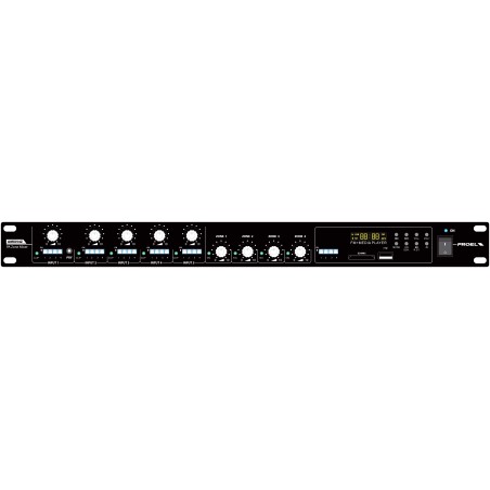 Matrix/Mixer 5 Line/Mic Input 4 Zones with media player