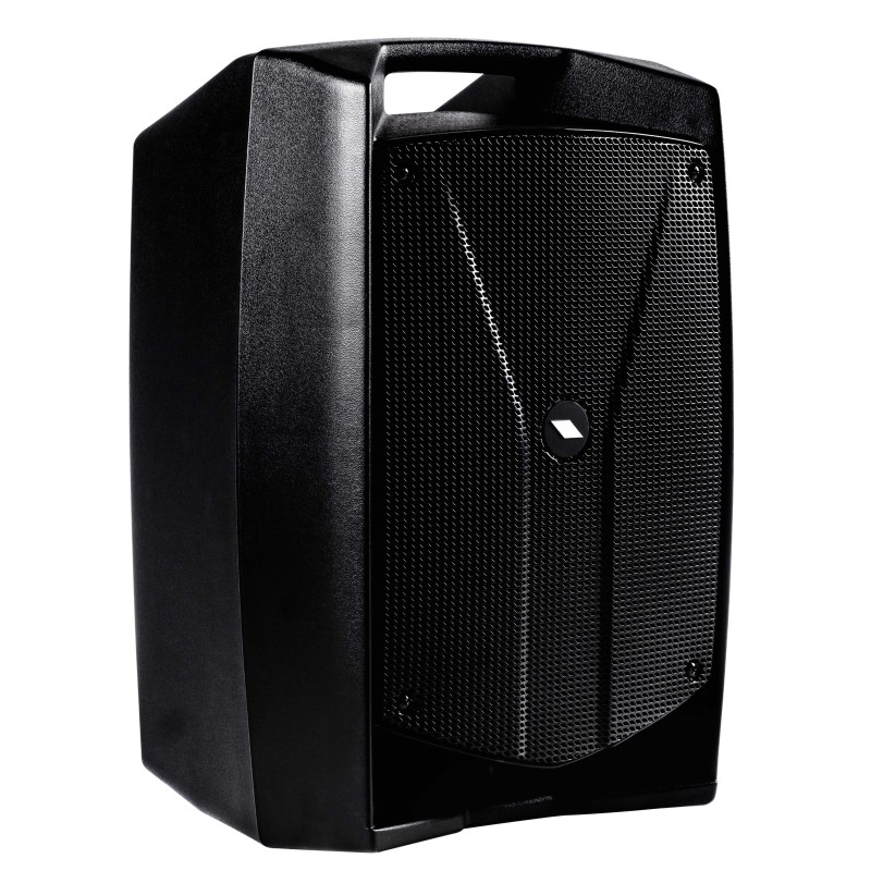 Bi-amplified 2-way system with 3-channel mixer and MEDIA PLAYER
