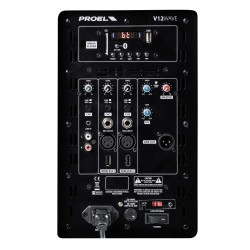 Bi-amplified 2-way system with 3-channel mixer and MEDIA PLAYER