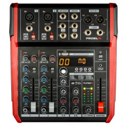 Compact 6-channel mixer with DSP and USB/BT interface 2