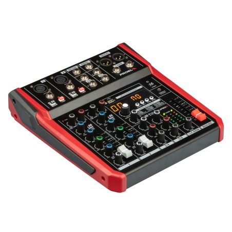 Mixer compacto de 6 canais com DSP e interface USB/BT