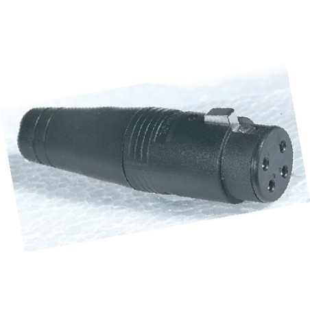 Presa volante di potenza serie AMPHENOL con morsetto cavo a vite e calotta in materiale termoplastico, 4 poli.