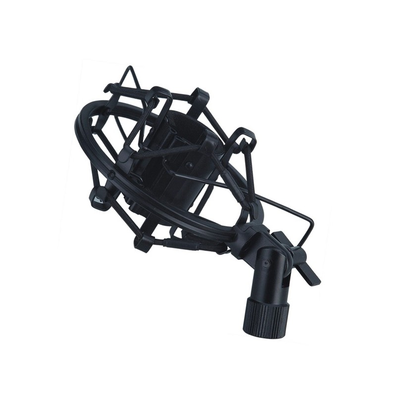 Professional shock mount holder with double elastic spring and protective cover for condeser microphone.