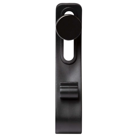 Suporte de microfone ABS com clip de fixação.