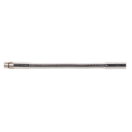 Metal gooseneck fitted with XLR 3-pole male/female connectors.