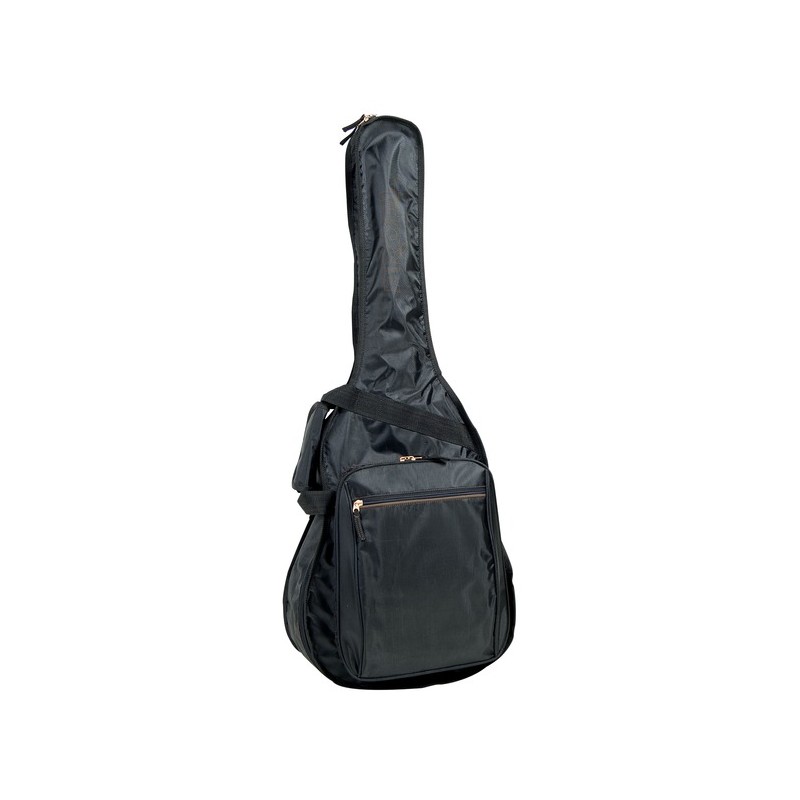 Saco para guitarra clássica em nylon 420D à prova de rasgão. Disponível em preto.