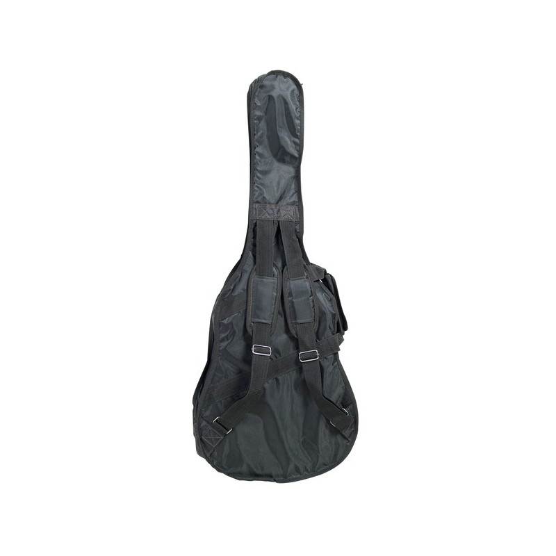 Saco para guitarra clássica em nylon 420D à prova de rasgão. Disponível em preto.