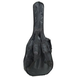 Saco para guitarra acústica/folk em nylon 420D à prova de rasgões. Disponível em preto. 2
