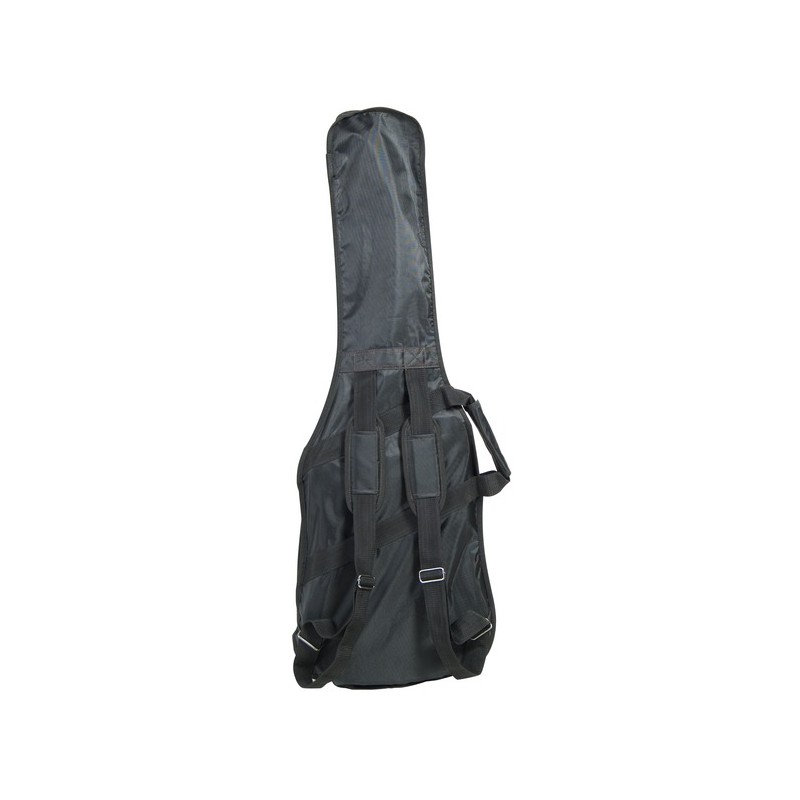 Saco para guitarra elétrica em nylon 420D à prova de rasgão. Disponível em preto.