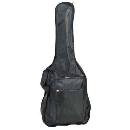 Saco para guitarra clássica 3/4 em nylon 420D à prova de rasgão. Disponível em preto.
