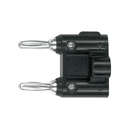 Spinotto Banana Plug doppio con contatti dorati.