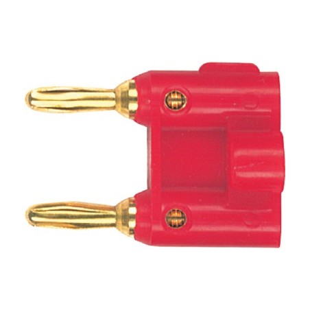 Spinotto Banana Plug doppio con contatti dorati.