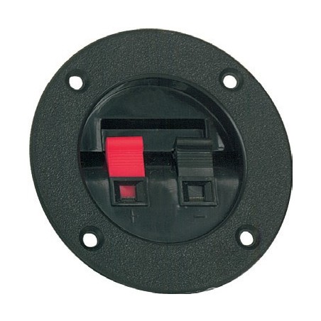 Dual spring loaded Binding Post with ABS flange.