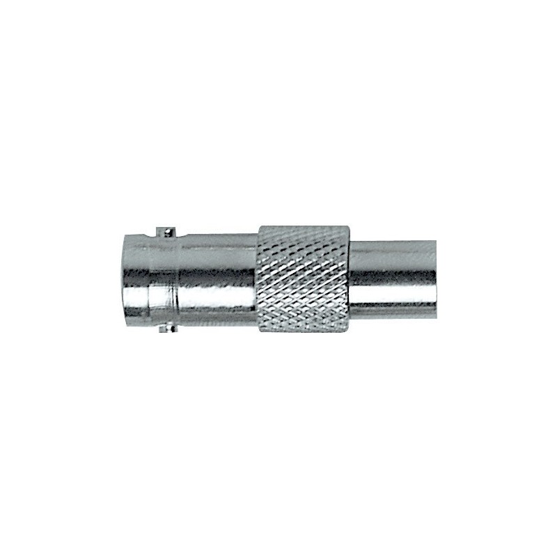BNC female connector resistive terminator, 75 Ohm, all metal.