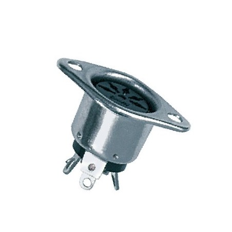 Presa da pannello DIN angolare a 90° schermata 5 poli 45°.