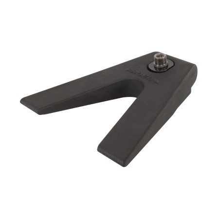 Triangular desktop heavy iron-cast base with APM40 universal adapter.