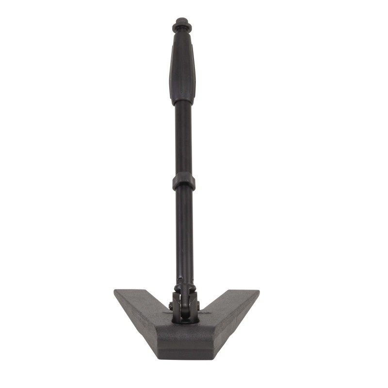 Base de mesa triangular em ferro fundido pesado com girafa telescópica.