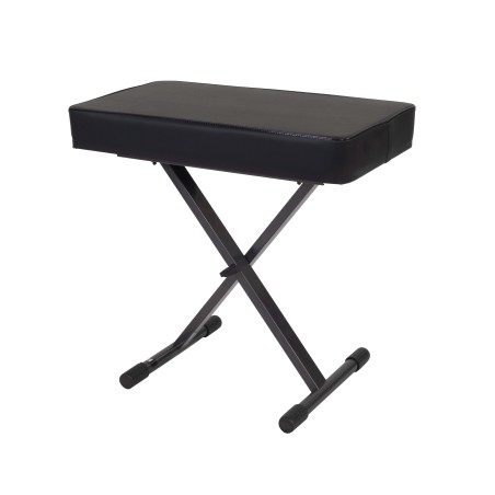 Professional “X style” keyboard bench, painted steel construction.