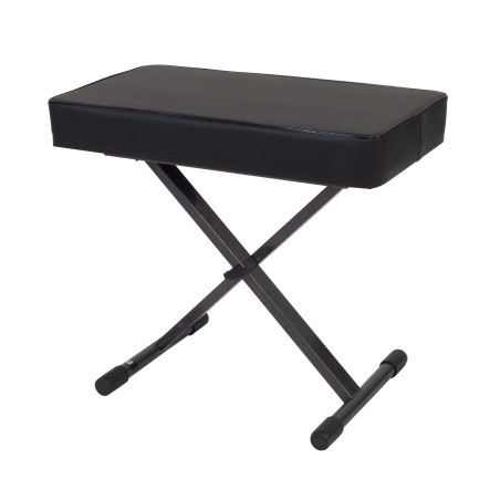 Professional “X style” keyboard bench, painted steel construction.