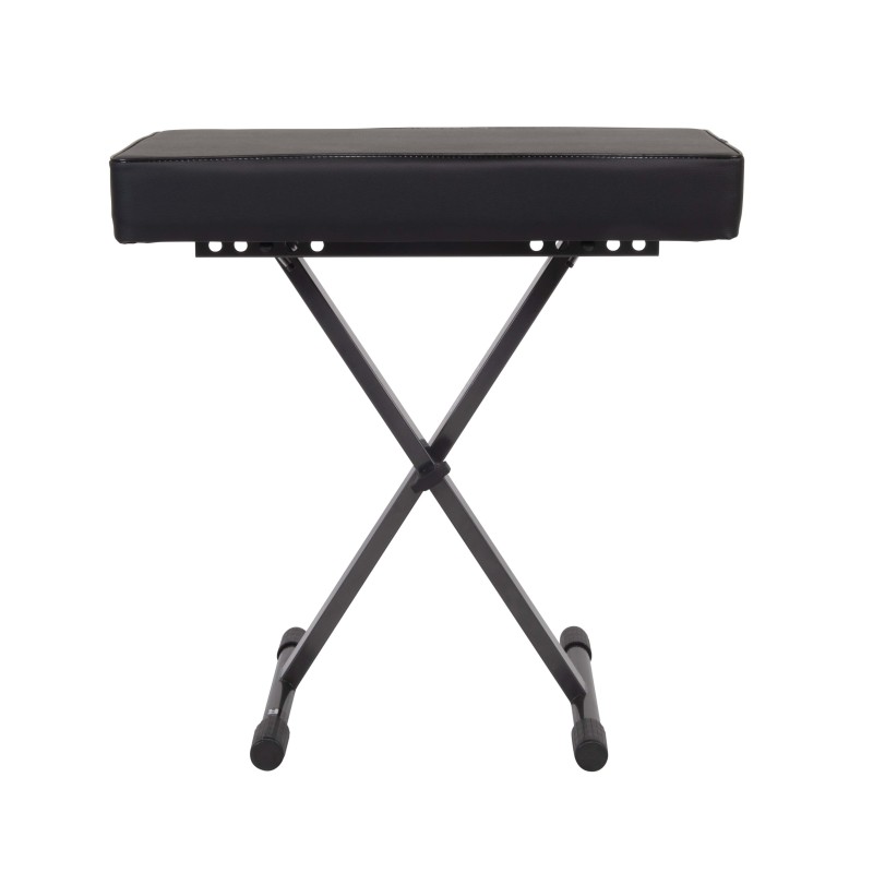 Professional “X style” keyboard bench, painted steel construction.