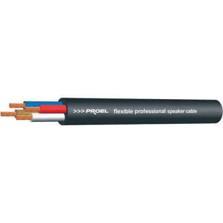 Cavo ultraflessibile a 4 conduttori twistato con guaina esterna in PVC non propagante la fiamma per casse acustiche.
