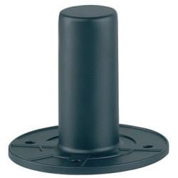 Die cast aluminium flange for Ø 35 mm tube.